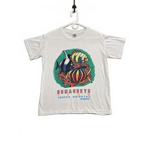 Vintage Dumaguete City Philippines Graphic T-Shirt Double Stitch Mens Sz Medium